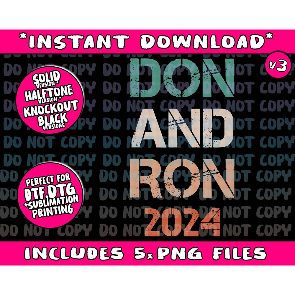 Don And Ron 2024 Don Donald Trump Ron DeSantis 2024 Vintage Png Bundle, Trending Png, Popular Printable - 1.jpg