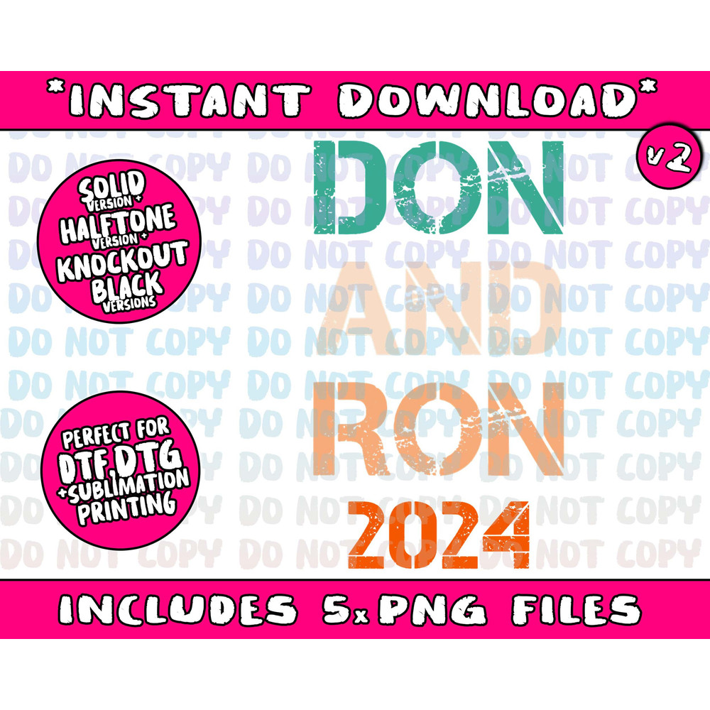 Don And Ron 2024 Don Donald Trump Ron DeSantis 2024 Vintage Png Bundle, Trending Png, Popular Printable - 3.jpg
