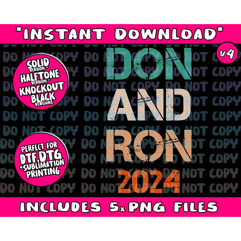 Don And Ron 2024 Don Donald Trump Ron DeSantis 2024 Vintage Png Bundle, Trending Png, Popular Printable - 4.jpg