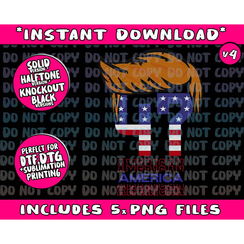 Donald TRUMP 2024 47th President Hair American Patriot Png Bundle, Trending Png, Popular Printable - 4.jpg