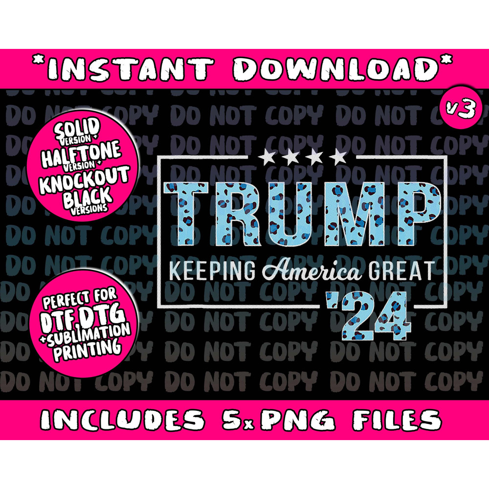 Donald Trump 2024 President Pro Trump Leopard Print Cute Tank TopPng Bundle, Trending Png, Popular Printable - 1.jpg