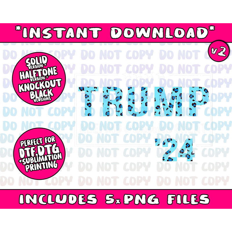 Donald Trump 2024 President Pro Trump Leopard Print Cute Tank TopPng Bundle, Trending Png, Popular Printable - 3.jpg