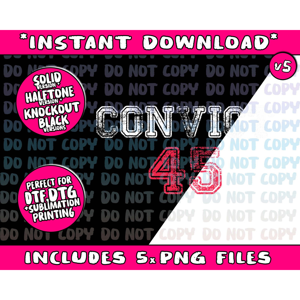 Convict 45 No One Man or Woman Is Above The Law Anti Trump Png Bundle, Trending Png, Popular Printable - 5.jpg