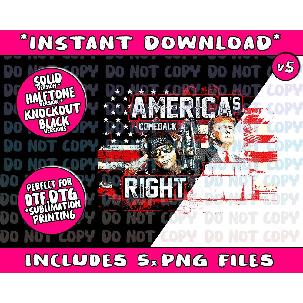 Donald Trump 'America's Comeback' 2024 Png Bundle, Trending Png, Popular Printable - 5.jpg