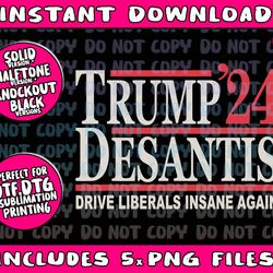 donald trump ron desantis 2024 png bundle, trending png, popular printable