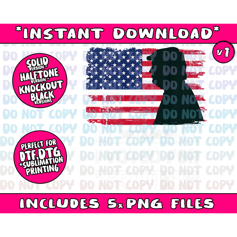 Don't Blame Me I Voted For Trump Distressed Vintage Flag Png Bundle, Trending Png, Popular Printable - 2.jpg