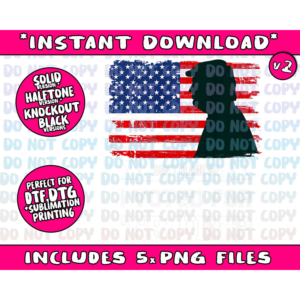 Don't Blame Me I Voted For Trump Distressed Vintage Flag Png Bundle, Trending Png, Popular Printable - 3.jpg
