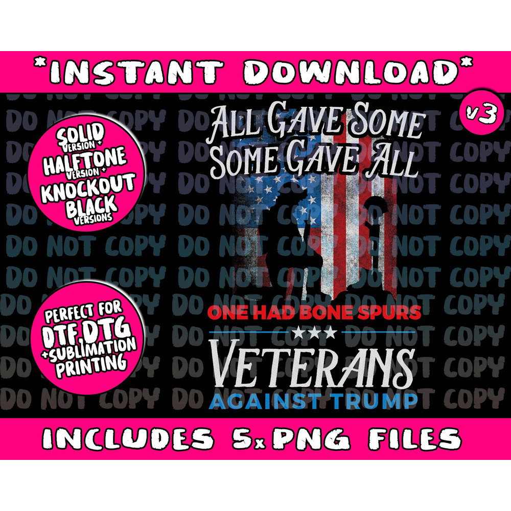 Dump Trump Cadet Bone Spurs Veterans Against Trump Png Bundle, Trending Png, Popular Printable - 1.jpg