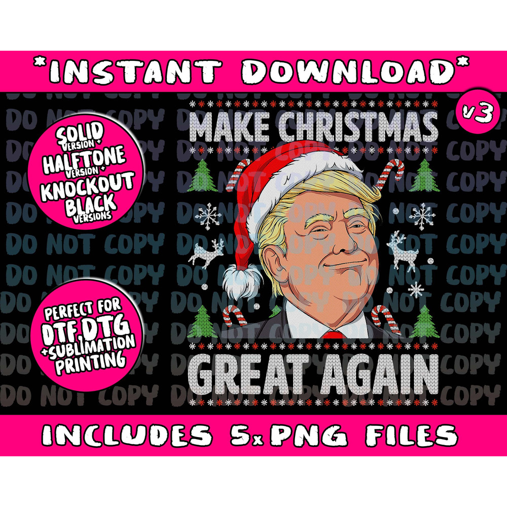 Make Christmas Great Again Funny Trump Ugly Christmas Men (1)Png Bundle, Trending Png, Popular Printable - 1.jpg