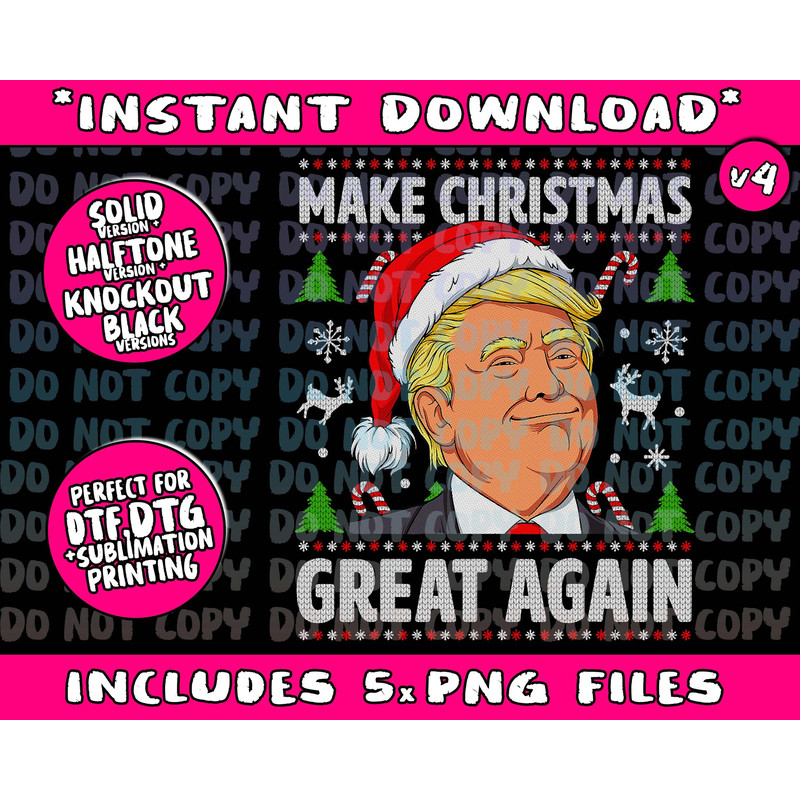Make Christmas Great Again Funny Trump Ugly Christmas Men (1)Png Bundle, Trending Png, Popular Printable - 4.jpg