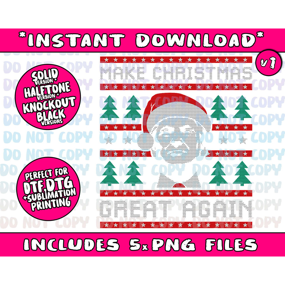Make Christmas Great Again Trump Png Bundle, Trending Png, Popular Printable - 2.jpg