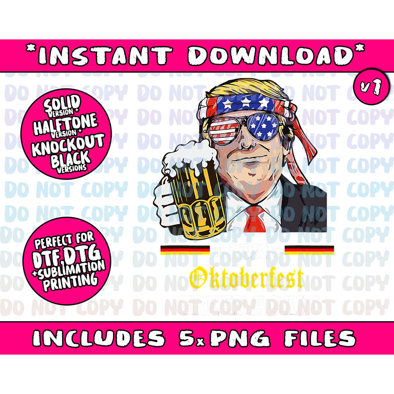 Make Oktoberfest Great Again Funny Trump Oktober Prost Beer Png Bundle, Trending Png, Popular Printable - 2.jpg