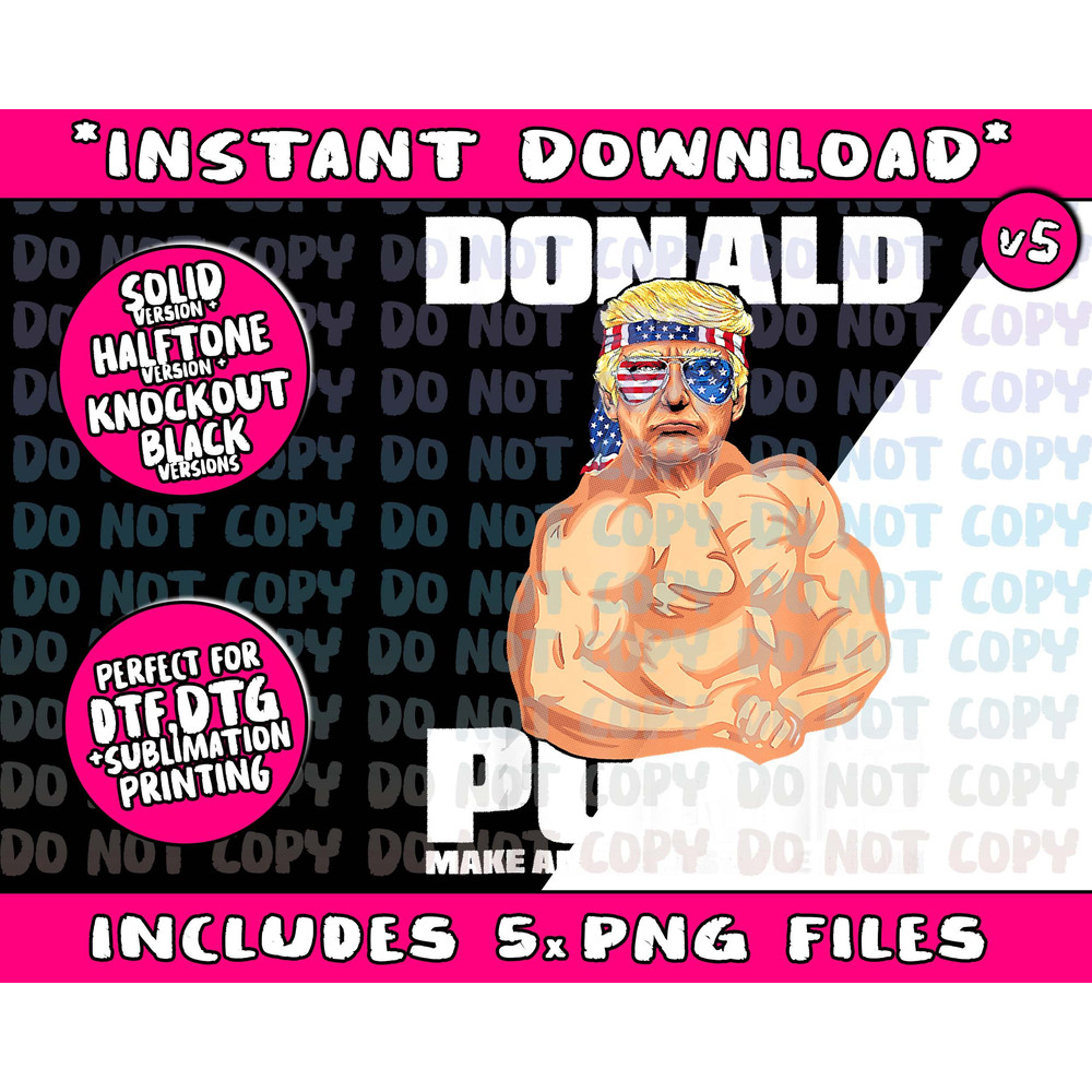 Patriotic Trump Funny July 4th Donald Pump Tank Top - 5.jpg