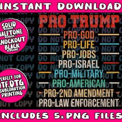 ph america flag trump 2020 election costume vintage retro