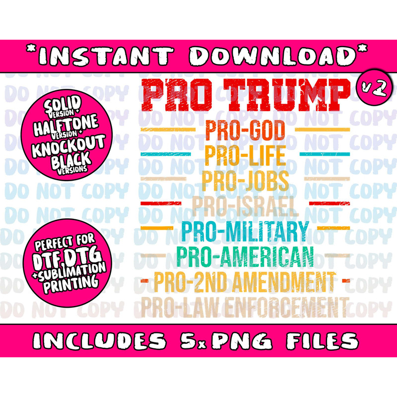 Ph America Flag Trump 2020 Election Costume Vintage Retro - 3.jpg