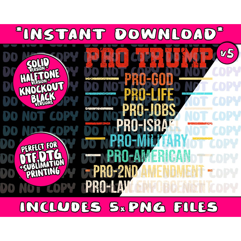 Ph America Flag Trump 2020 Election Costume Vintage Retro - 5.jpg