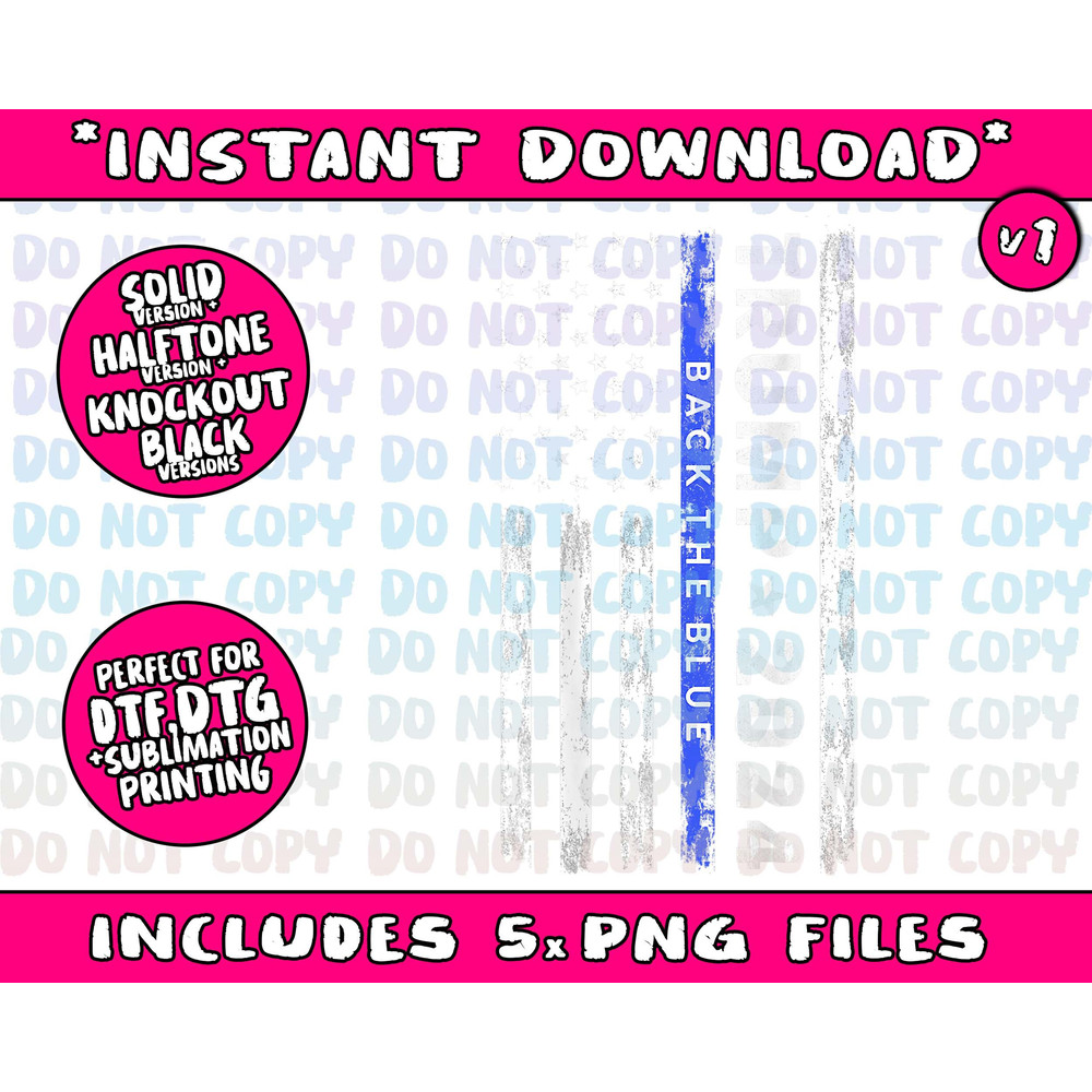 Pro Trump 2024 Back The Blue Thin Blue Line American Flag - 2.jpg