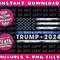 Pro Trump 2024 Back The Blue Thin Blue Line Flag - 1.jpg