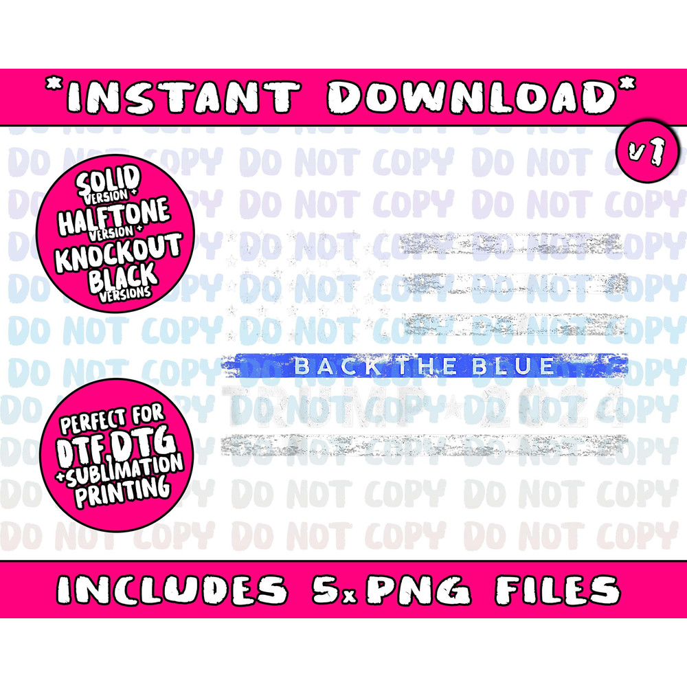 Pro Trump 2024 Back The Blue Thin Blue Line Flag - 2.jpg