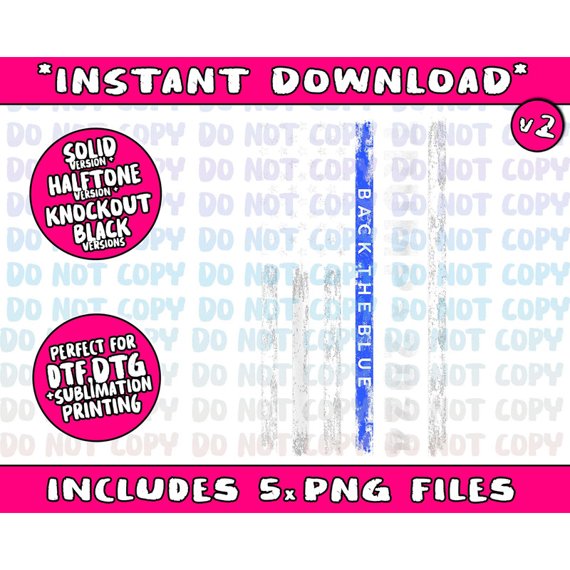 Pro Trump 2024 Back The Blue Thin Blue Line American Flag - 3.jpg