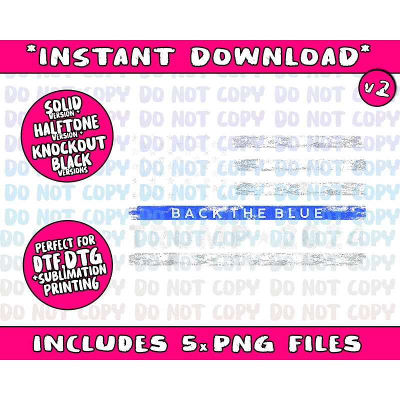 Pro Trump 2024 Back The Blue Thin Blue Line Flag - 3.jpg