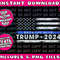 Pro Trump 2024 Back The Blue Thin Blue Line Flag - 4.jpg