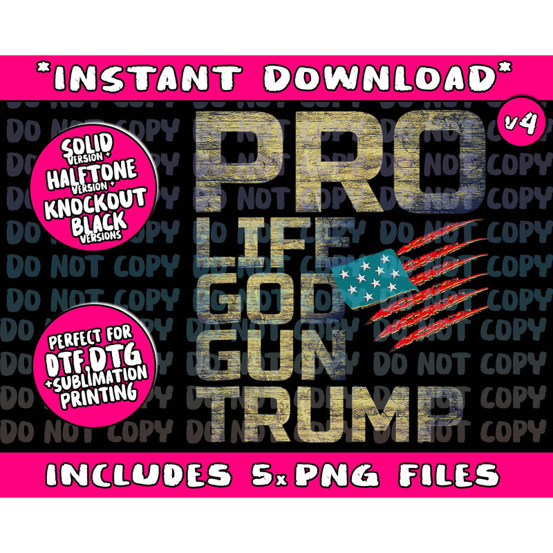 Pro Trump Pro Life God American Flag - Trump 2024 men women Tank Top - 4.jpg