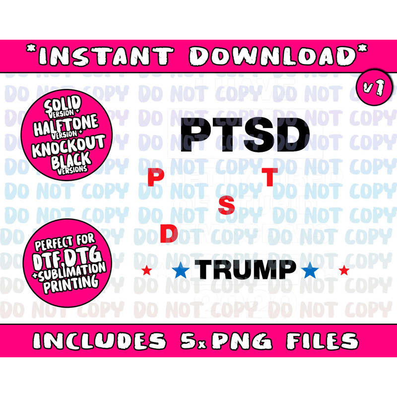 Pro Trump Supporter Election 2020 Gifts I have PTSD - 2.jpg