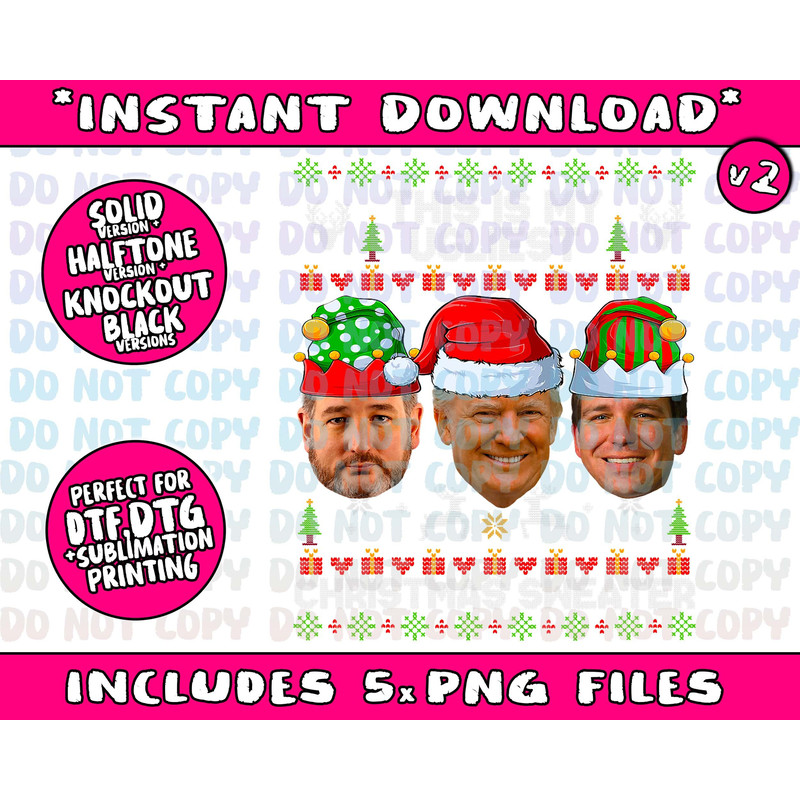 This Is My Ugliest Christmas Sweater Trump DeSantis Cruz - 3.jpg