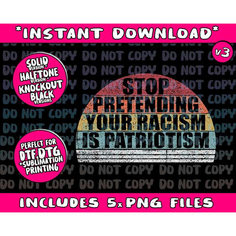 2020 Anti Trump Stop Pretending Your Racism Is Patriotism Png Bundle, Trending Png, Popular Printable - 1.jpg