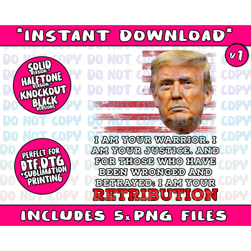 2024 Trump Desantis Florida CPAC I Am Your Retribution Trumo Png Bundle, Trending Png, Popular Printable - 2.jpg