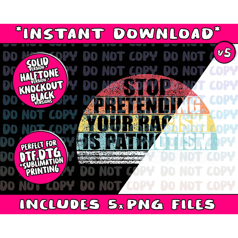 2020 Anti Trump Stop Pretending Your Racism Is Patriotism Png Bundle, Trending Png, Popular Printable - 5.jpg