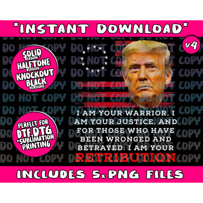 2024 Trump Desantis Florida CPAC I Am Your Retribution Trumo Png Bundle, Trending Png, Popular Printable - 4.jpg