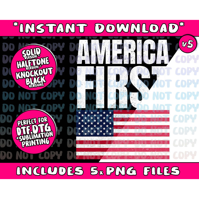 America First Flag Pro Trump USA Conservative Vintage Gift Png Bundle, Trending Png, Popular Printable - 5.jpg