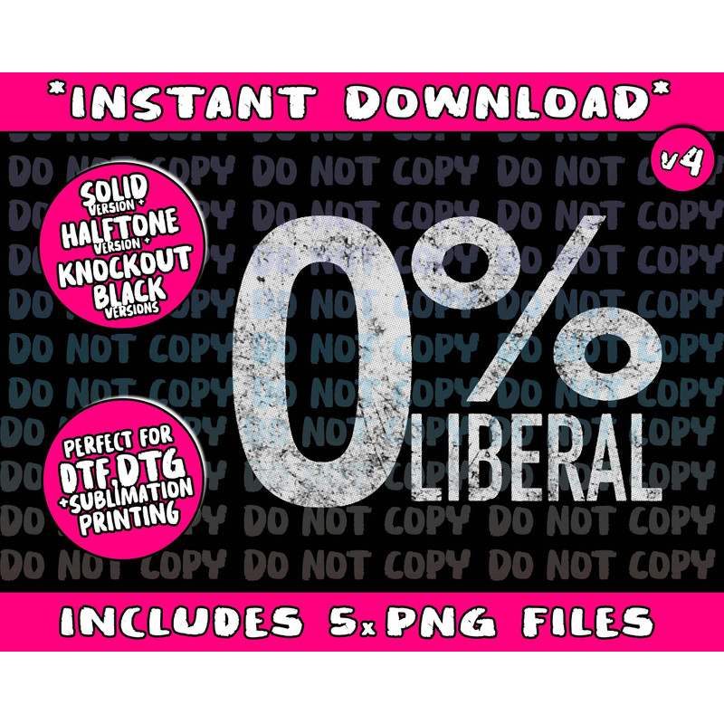 Anti Liberal Democrat Zero Percent Liberal Pro Trump Tank TopPng Bundle, Trending Png, Popular Printable - 4.jpg