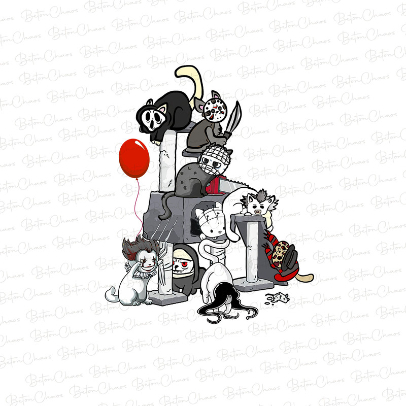 Halloween Characters Tarot Card PNG, Retro Halloween Png, Horror Cat Characters PNG, Tarot Decks Png, Trendy Shirt Design, Halloween Cat Png - 1.jpg