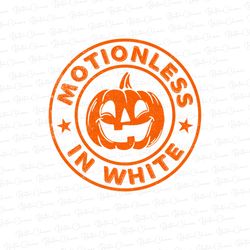 halloween pumpkin scary funny motionlesses in white png, digital download, halloween png