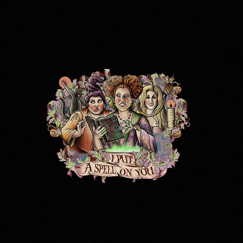 Hocus Pocus Png, I Put a Spell on You Png, Sanderson Sisters Png, Black Flame Halloween Png, Witch Png - 1.jpg