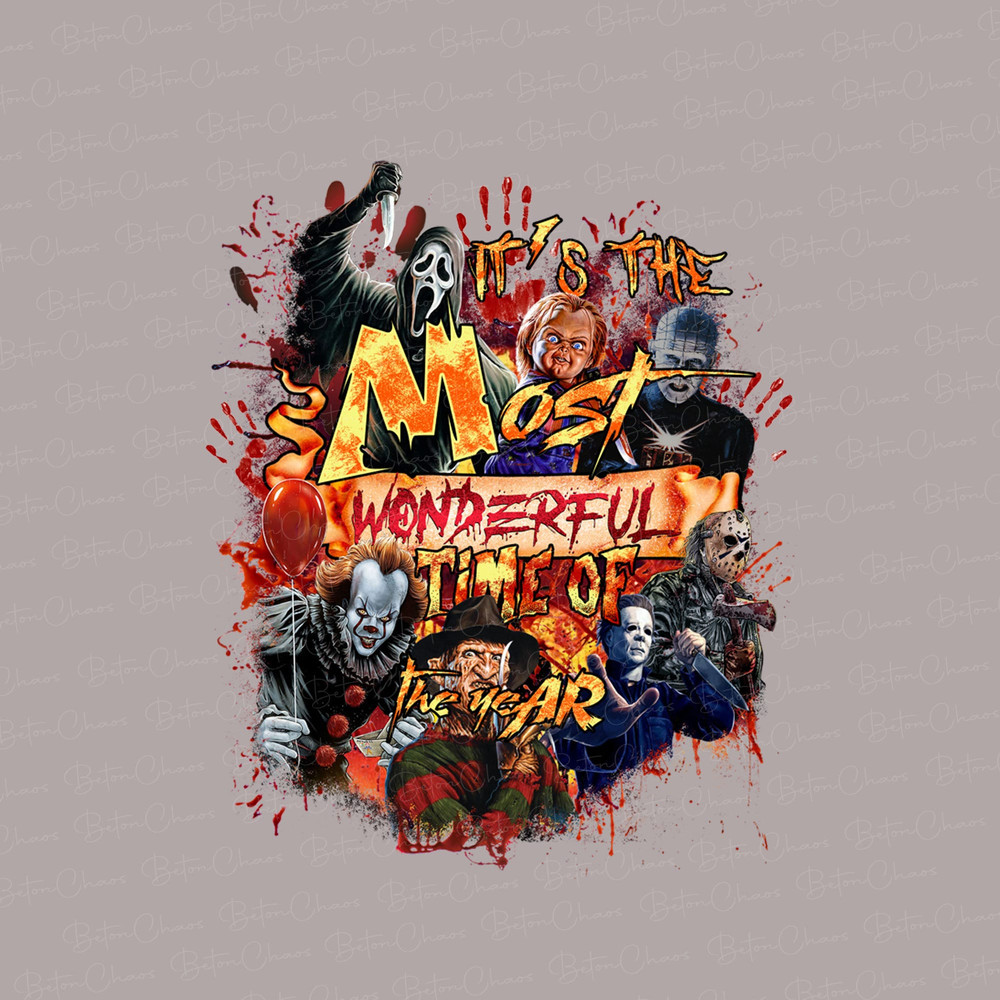 It's the Most Wonderful Time Of The Year Png, Funny Quote Halloween Png, Horror png - 1.jpg