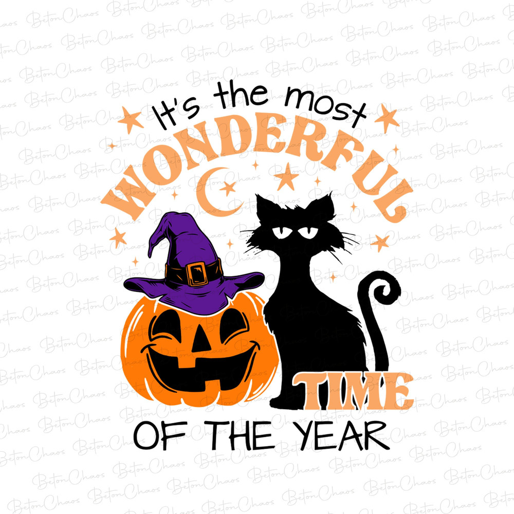 It's the Most Wonderful Time Of The Year Png, Funny Quote Halloween Png, Skeletons Dancing Png, Black Cat Halloween Png, Skeletons Png - 1.jpg