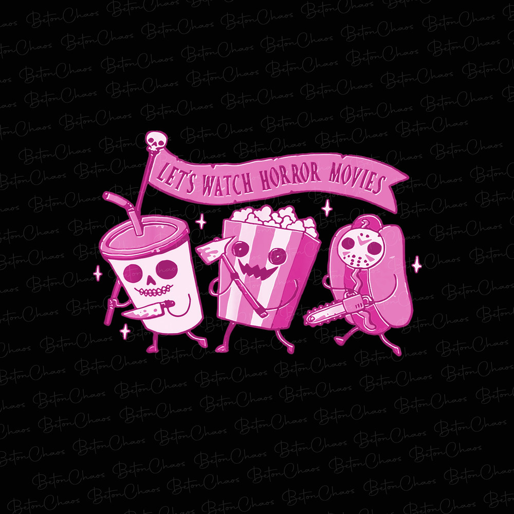Let's Watch Horror Movies Png, Horror png, Halloween png, Horror Movies png, Halloween Movies, Halloween Sublimation Design PNG, Retro png - 1.jpg
