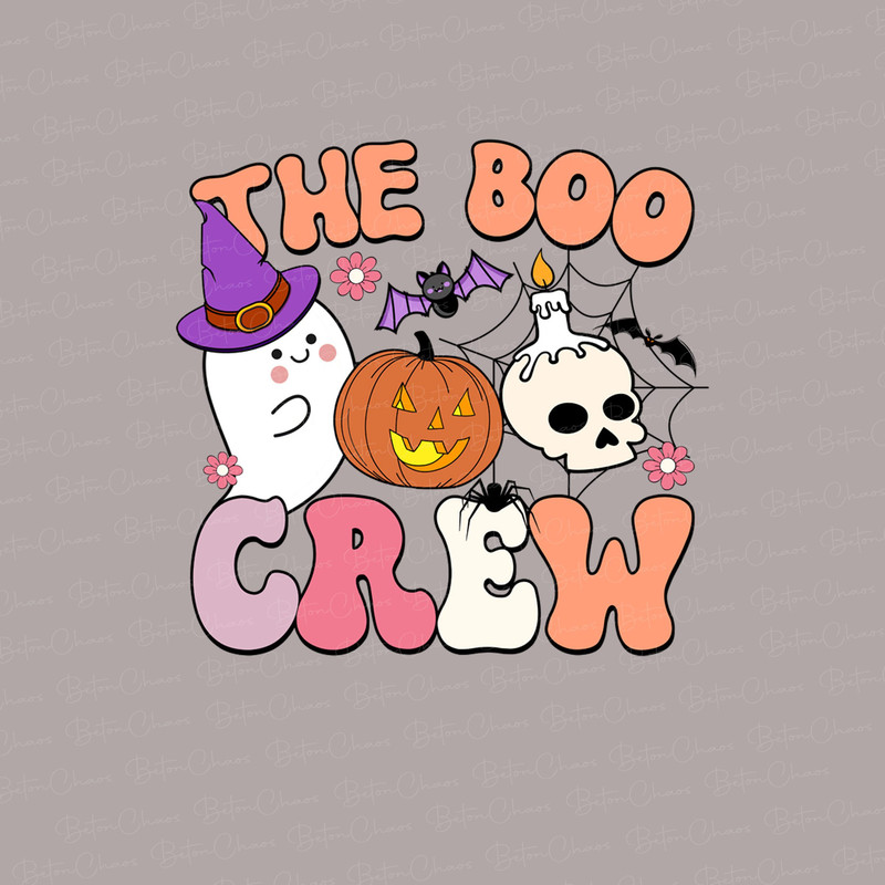 The Boo Crew PNG, Spooky png, The cute boo Halloween , Funny Halloween png - 1.jpg
