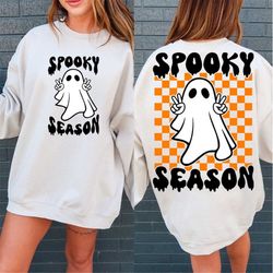 spooky season svg, halloween ghost svg, spooky season svg, spooky season, retro halloween svg, halloween vibes, hallowee