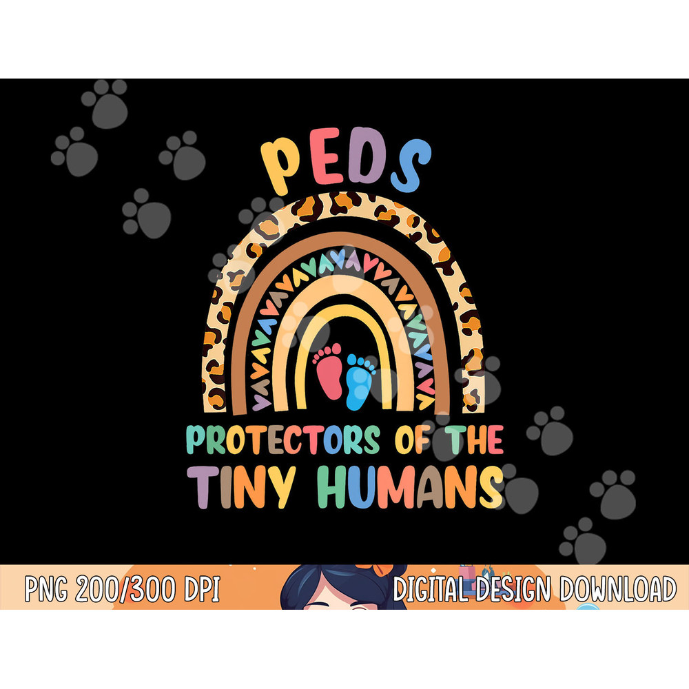 J8w0 Peds Protectors Of Tiny Humans Rainbow Pediatrics Nurse png, sublimation copy.jpg