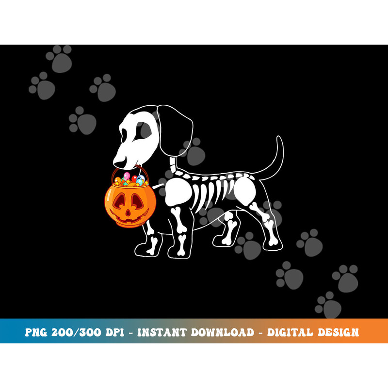 Dachshund Skeleton Halloween Happy Pumpkin  png,sublimation copy.jpg