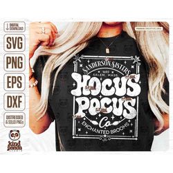 groovy hocus pocus co. svg png dxf, popular halloween dtf transfer, sanderson sisters shirt sublimation, cricut cutting,