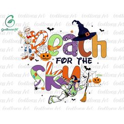 Reach For The Sky Svg, Trick Or Treat Svg, Spooky Vibes, Halloween Masquerade, Svg, Png Files For Cricut Sublimation