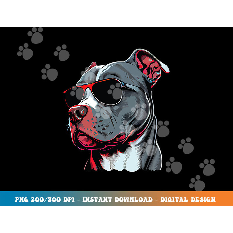 Dad Mom Cool Dog Sunglasses - Pitbull  png, sublimation copy.jpg