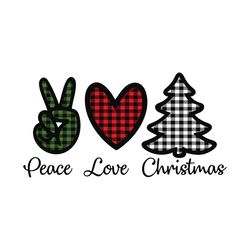 peach love christmas svg, christmas svg, xmas svg, merry christmas, christmas gift, peace love svg, plaid christmas, buf
