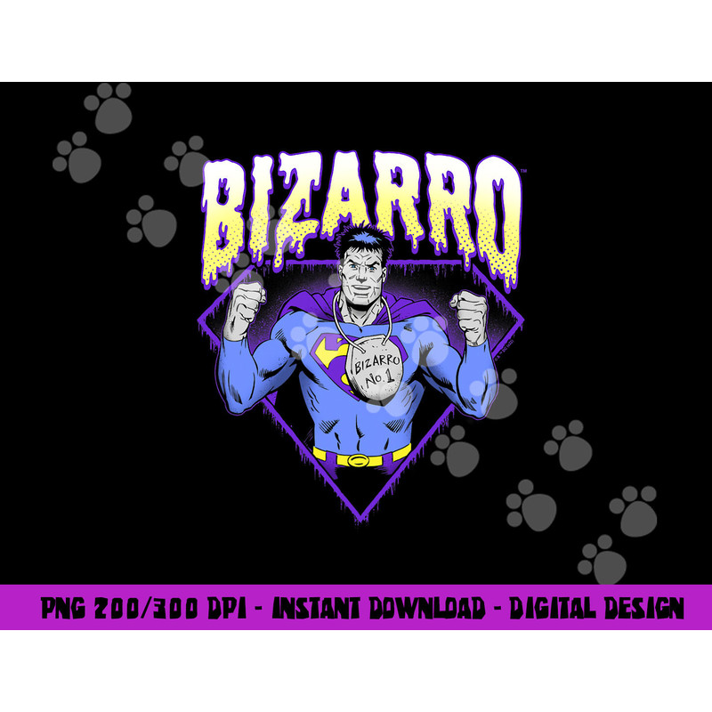 DC Comics Halloween Bizarro Purple Drip png,sublimation copy.jpg